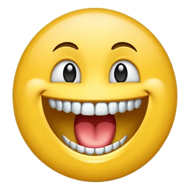Emoji sonriendo con dientes de diamantes  sticker