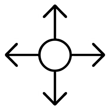 modern iconographic style symbol representing centralization, simple, easily recognizable, version 1 sticker