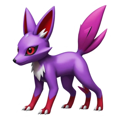 Sneasel-Zangoose-Genesect-Umbreon-fusion-hybrid, full body sticker