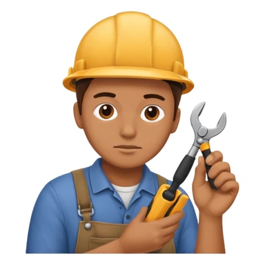 person Repairing a tool sticker