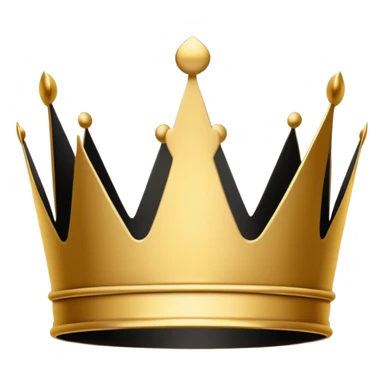 A simple crown silhouette with a mat roll underneath sticker