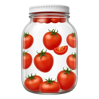 pickled tomatoes in a jar sticker