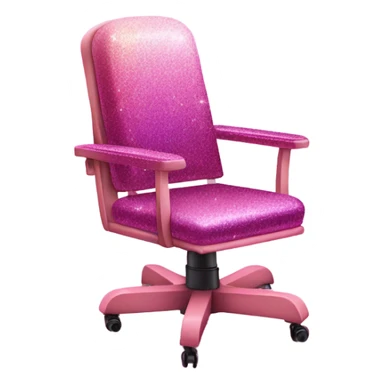 Pink ombre electric-chair with glitter and zaps sticker