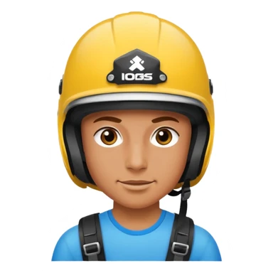 extreme sports lover face sticker