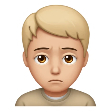 Sadness - feeling of sorrow or unhappiness sticker