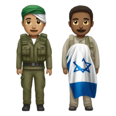 israel vs palestine sticker