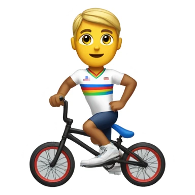 summer olympics bmx boy sticker