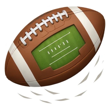 Football missing a field goal sticker