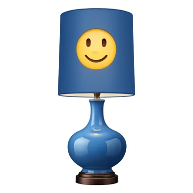blue table lamp  sticker