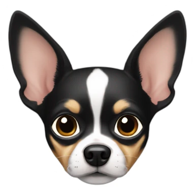 CHIHUAHUA NOIR ET MARRO sticker