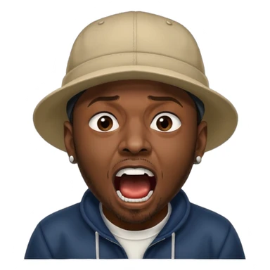 Kendrick Lamar yelling mustard  sticker