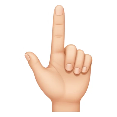 hand making an L shape with a finger and thumb  sticker