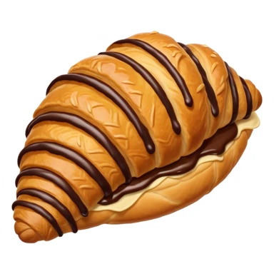 croissant chocolate sticker