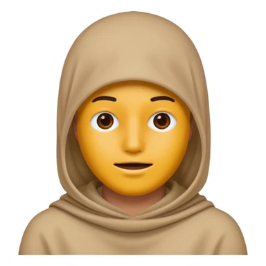 Emoji de persona tapada la cara y sin boca sticker