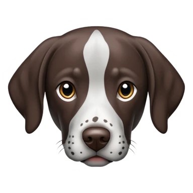 Black and white spotted German shorthair pointer sticker
