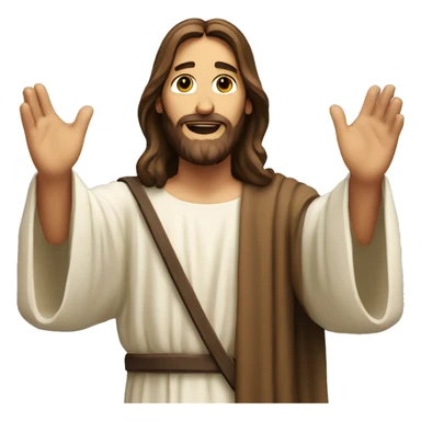 Jesus Christ with open arms sticker
