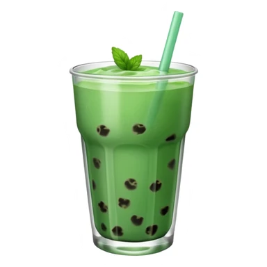 Mint  boba sticker