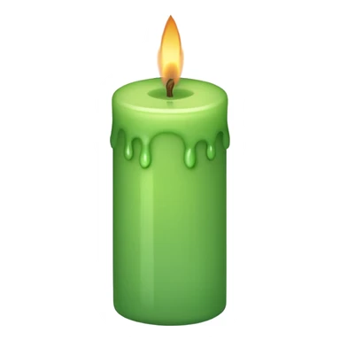 Yeşil mum sticker