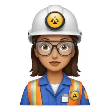 opérateur contrôle non destructif féminin brune sticker