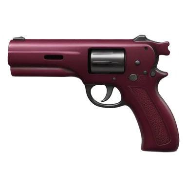 fancy burgundy long gun sticker