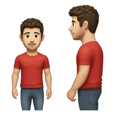 Nick Jonas in red t shirt sticker