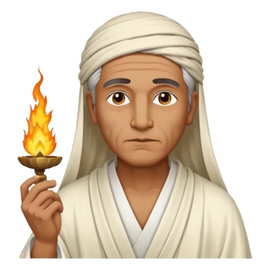 Calanus the Indian Sage in 327 BCE before a funeral pyre sticker