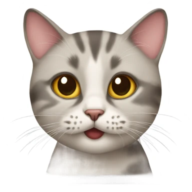 Cat with kisses  sticker