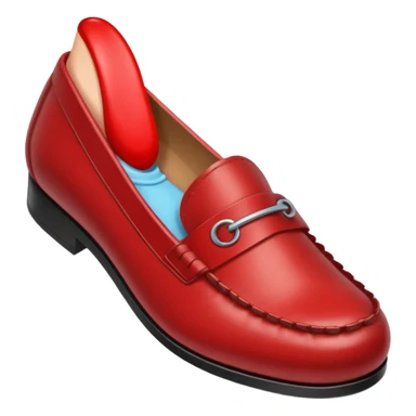 swollen foot inside a loafer that is too small, tight, painful for the foot  sticker