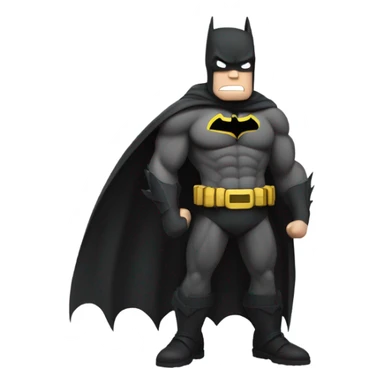 Batman but gritty sticker