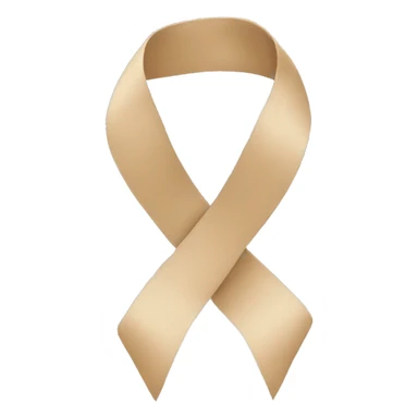 Beige ribbon sticker