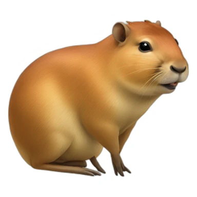 capivara bagual tomando chimarrão sticker