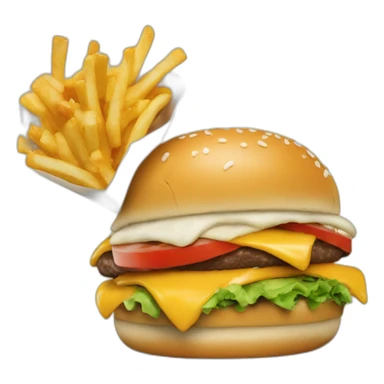 donald trump qui mange un burger sticker