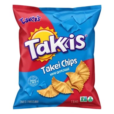 takiss  blue chips bag
 sticker