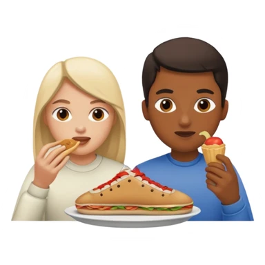 i want two person nicke eatche athore sticker