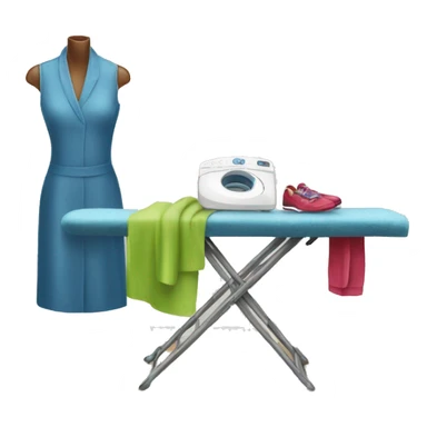 ironman ironing clothes sticker