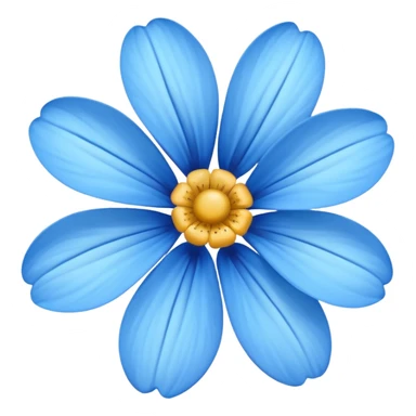Flor azul sticker