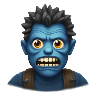 Scary monster graham sticker