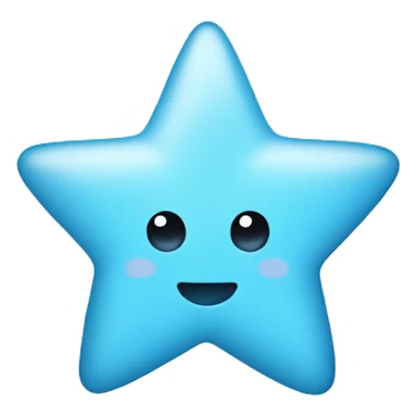 baby blue star emoji sticker