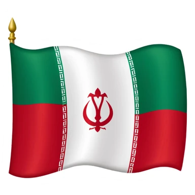 Iran flag with Pahlavi logo sticker