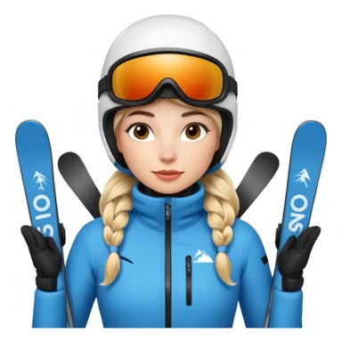 Woman Skiing, Matterhorn sticker
