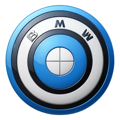 Bmw real logo sticker