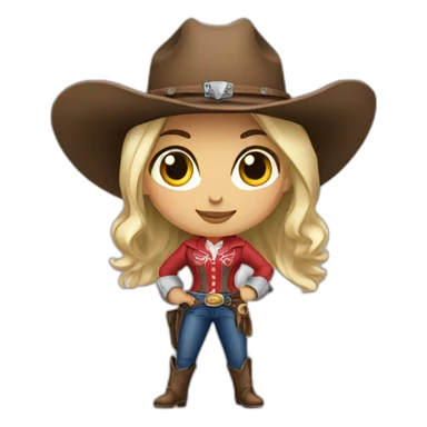 Cowboy girl Patriots sticker