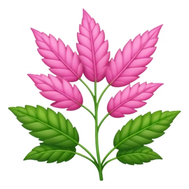 create a pink weed plant emoji sticker