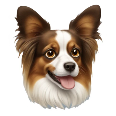 Papillon dog sticker