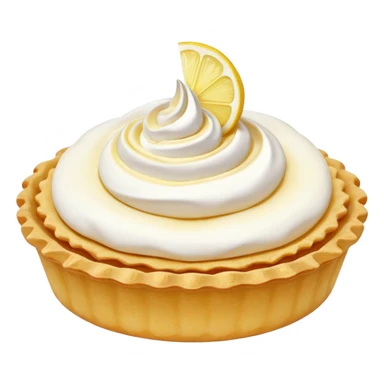 Lemon tartlet with meringue on top sticker
