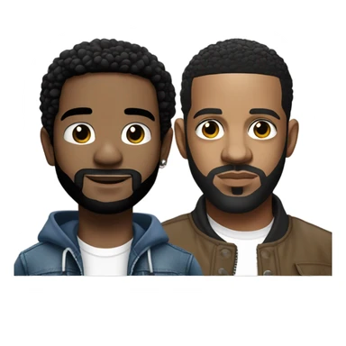 Drake and kendrick lamar together sticker
