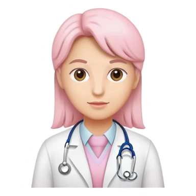 light pink doctor identification sticker