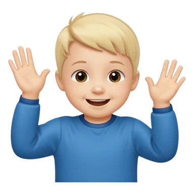 A toddler with a tiny jersey, clapping with adorable enthusiasm sticker