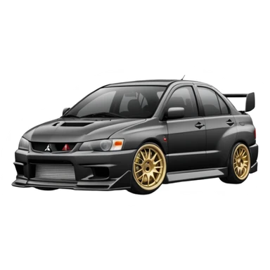 mitsubishi lancer evo stanced sticker