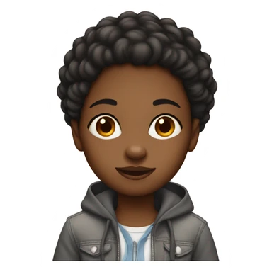 tomboy black girl sticker